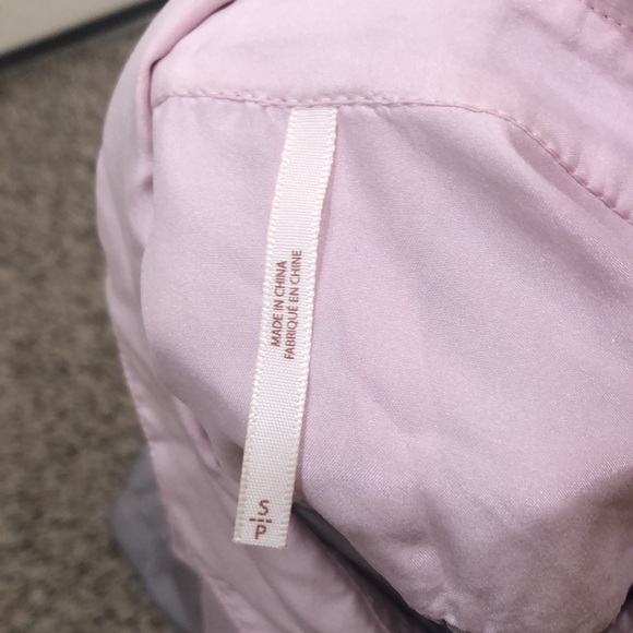 Free People Top Size Small Colorblock Gray Pastel Pink Silk Blouse - Picture 6 of 12